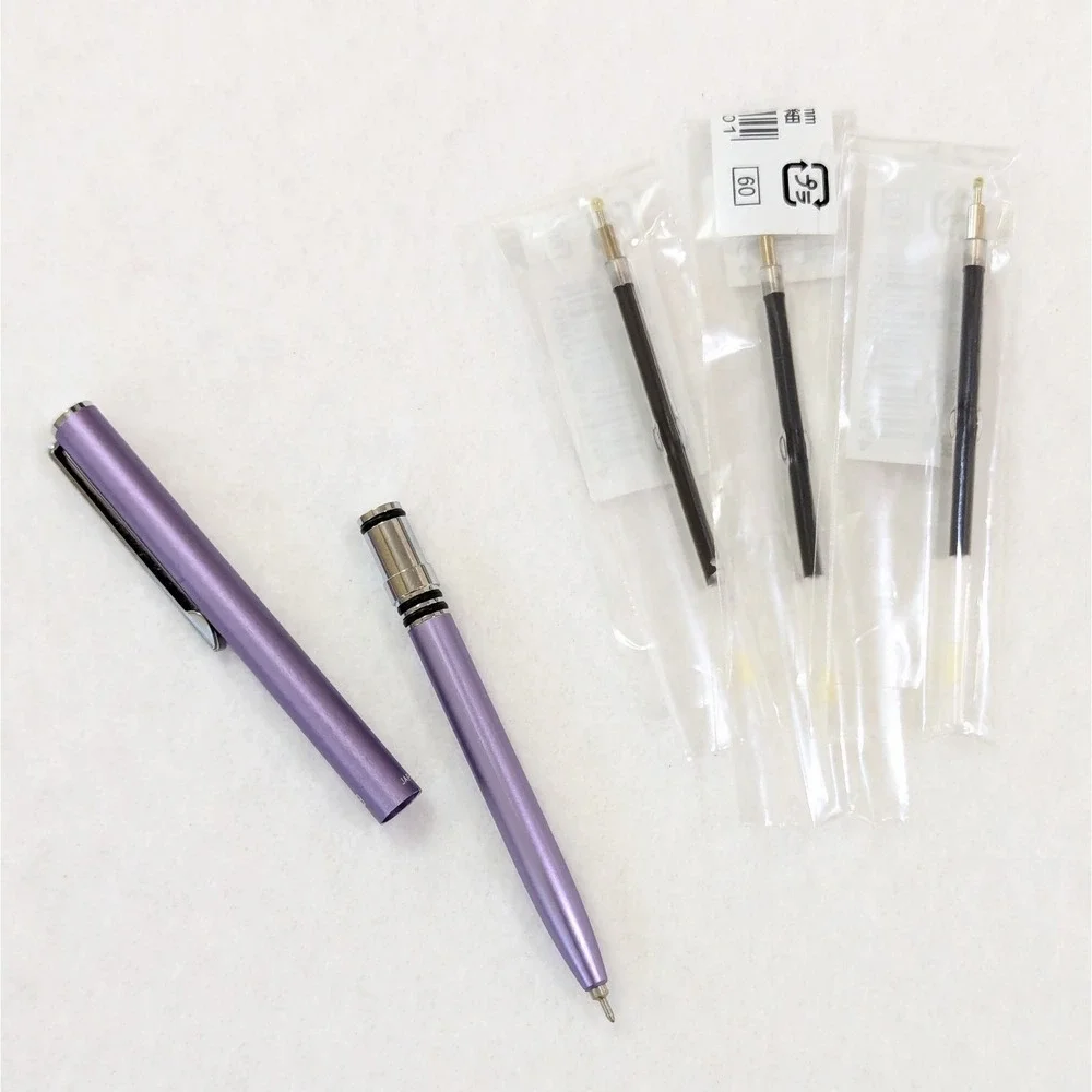 OHTO Petit-B Needle Point Ballpoint Pen Purple Skinny Mini 3 1/8